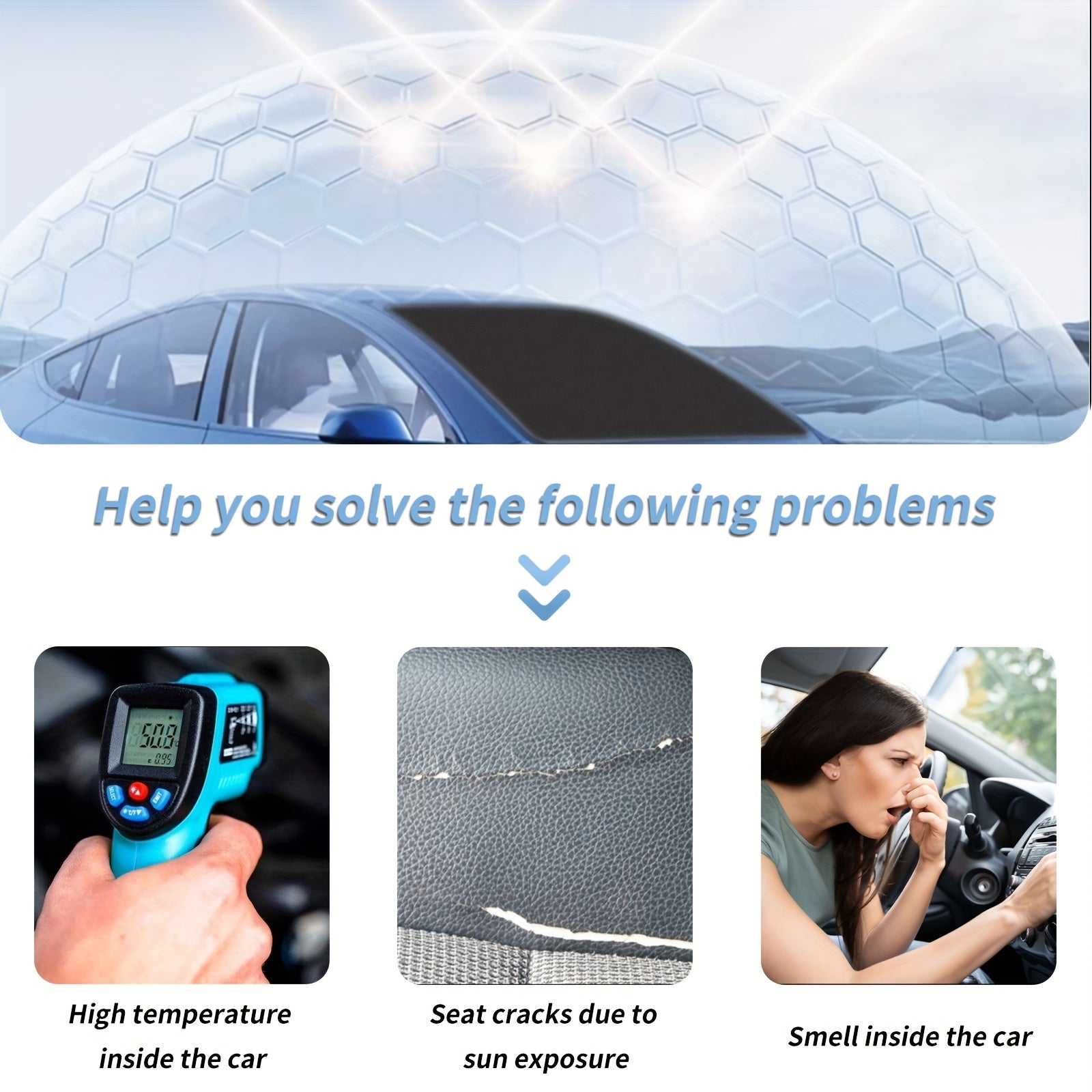 Car Front Windshield Sunshade Foldable UV Protection Heat Insulation