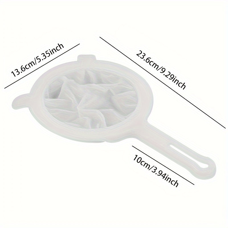[Хит продаж] 1 шт. Нейлоновая ложка-фильтр для пищи с 300 ячейками, подвесной сито с двойными ушками для процеживания соевого молока, кофе, сока и молочных добавок
