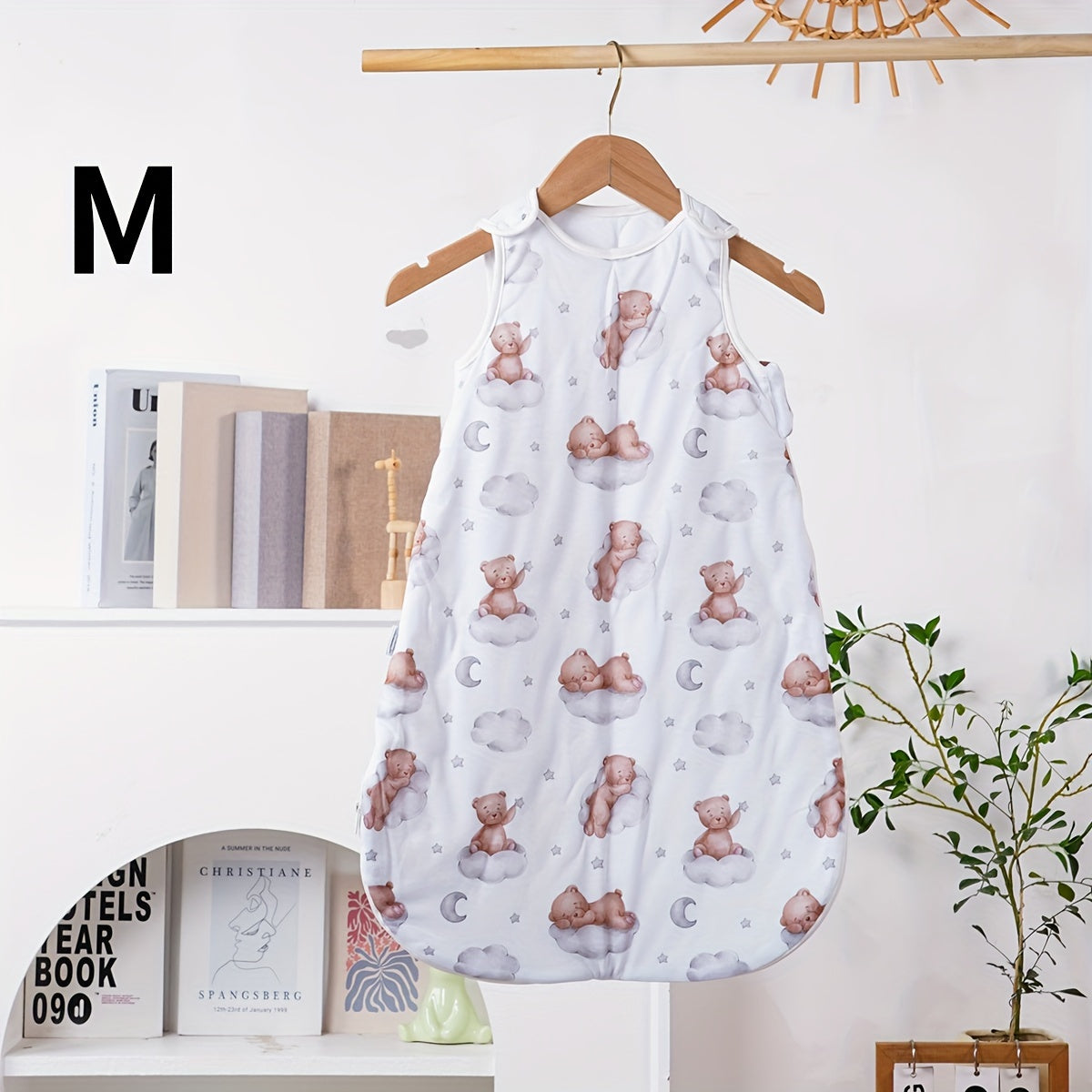 Baby Sleeping Bag for Infants 0-3 Years Polyester Zipper Sleep Sack with Cute Print