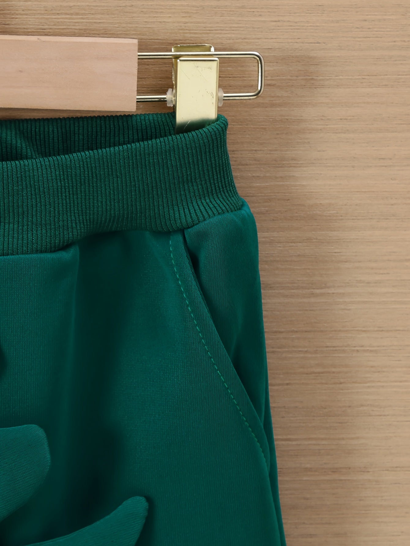 Kids Sweatshirt Set Long Sleeve Crew Neck Knit Fabric Fall Winter Breathable Warm Casual