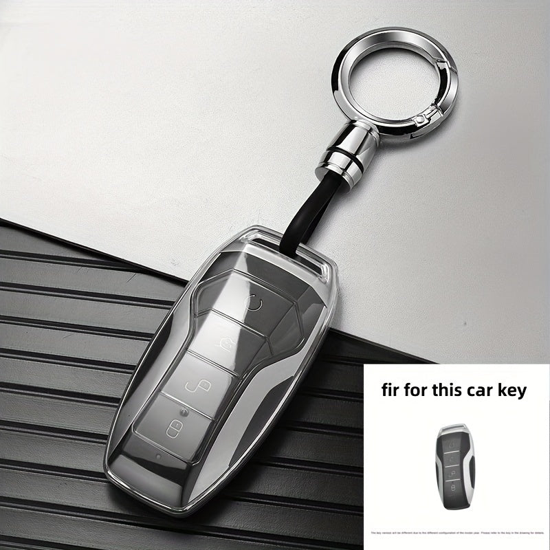 Unisex TPU kalitfob qopqog'i elektr avtomobil modellari uchun, yupqa, bardoshli himoya