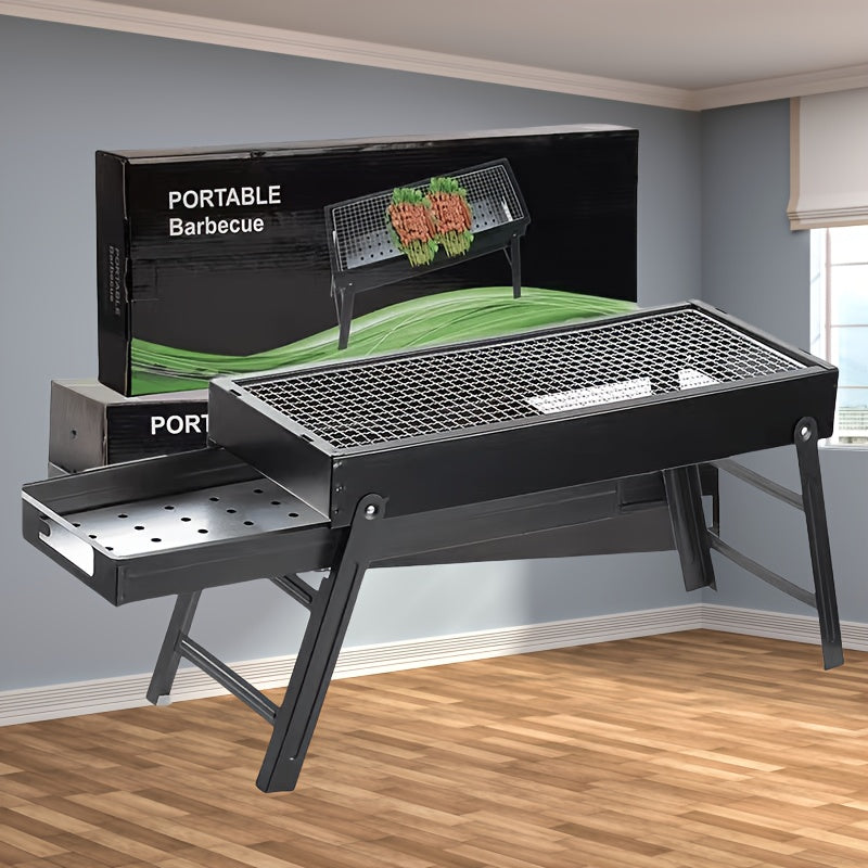 Sayohat, piknik va oila yigʻilishlari uchun ideal bo‘lgan portativ va yigʻiladigan barbekyu grill, tashqi grillni soddalashtiradi.