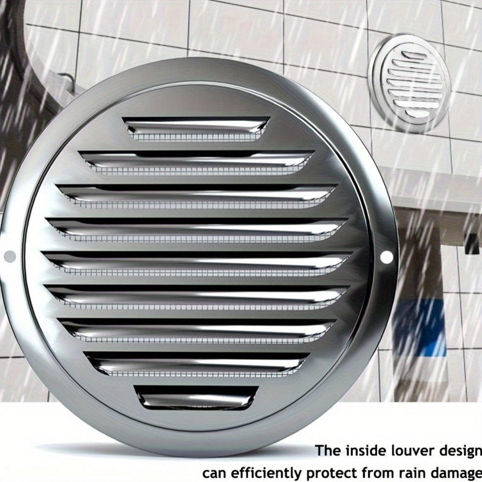 4 dyuymli zanglamaydigan po'latdan yasalgan quritgich vent qopqog'i, dumaloq devor vent grill, havo ventilyatsiyasi