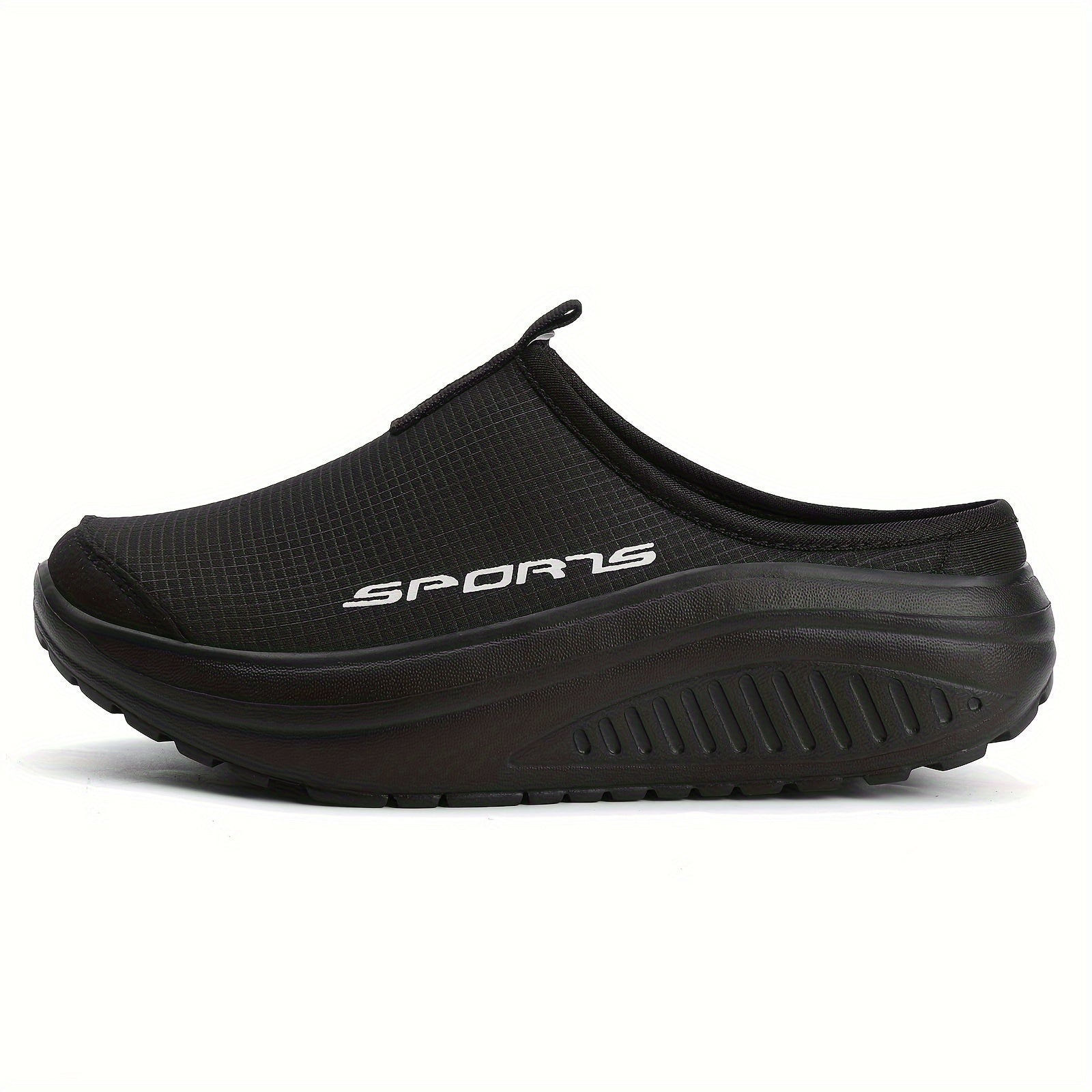 Breathable Knit Slip-On Sneakers for All Seasons with EVA Rocker Sole Beige Low Top Casual Footwear