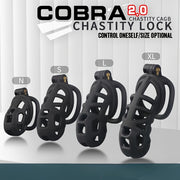 Men Chastity Lock Matte Nylon Resin Lightweight Curved Cage Self-Control