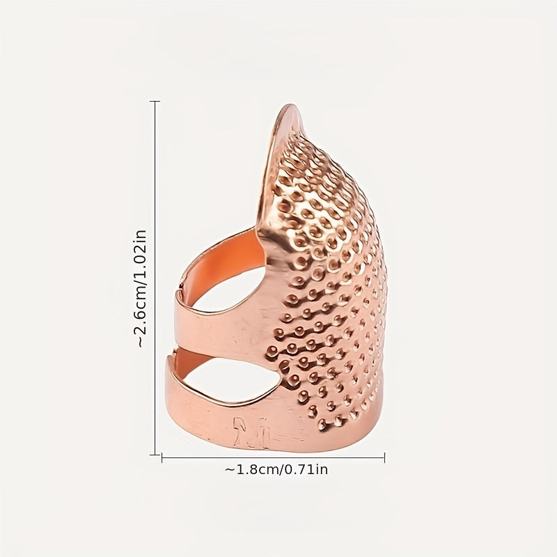 4 шт. Винтажные наперстки для защиты пальцев, швейные принадлежности