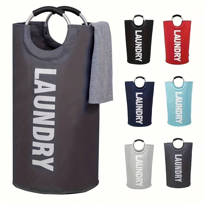 Fabric Laundry Basket Waterproof Lightweight Spacious with Cushioned Handles