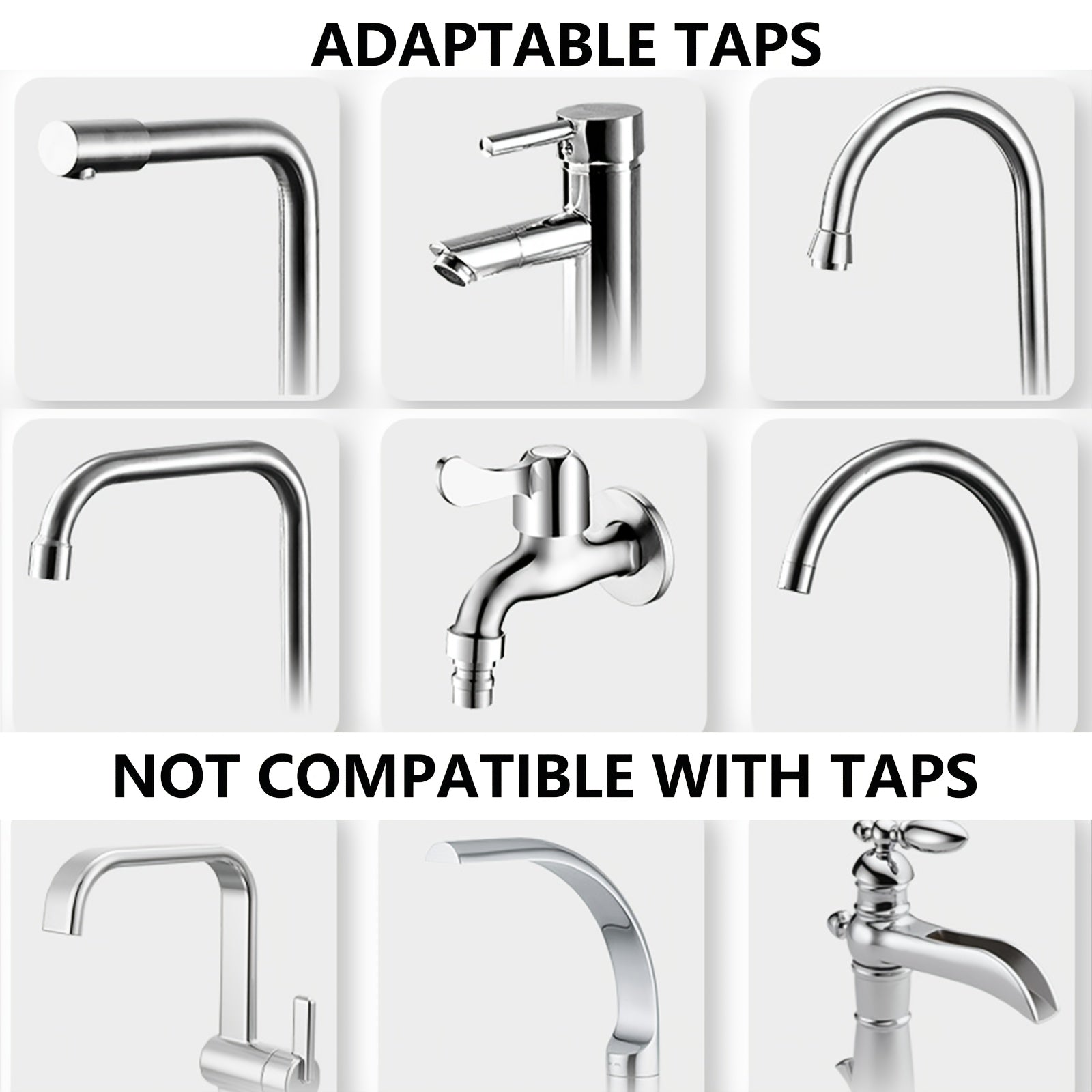 Electric Kitchen Faucet with Hot and Cold Water, 3000W, Metal Finish