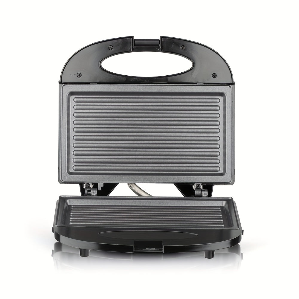 Sandviçlar va paninilar uchun kichik elektr grill 1000W yopishmaydigan plitalar bilan