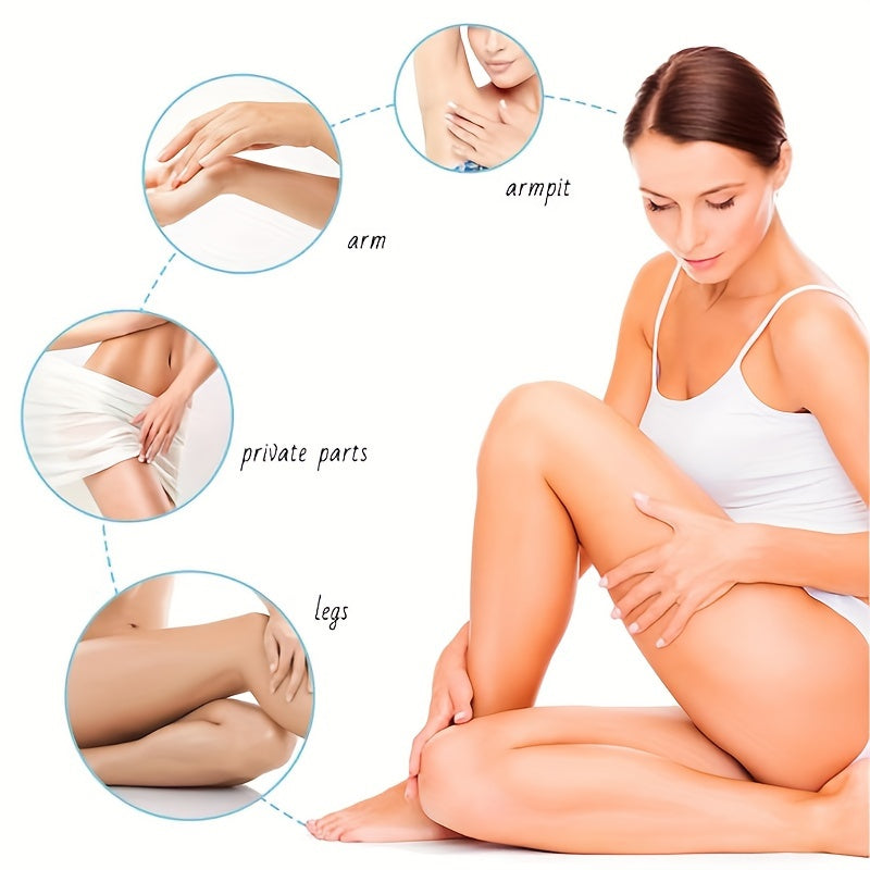 Hassas teri uchun yumshoq soch olib tashlash kremi, alkogolsiz, qo'ltiq osti va bikini zonasiga mos, ayollar uchun og'riqsiz soch olib tashlash, 1 dona.