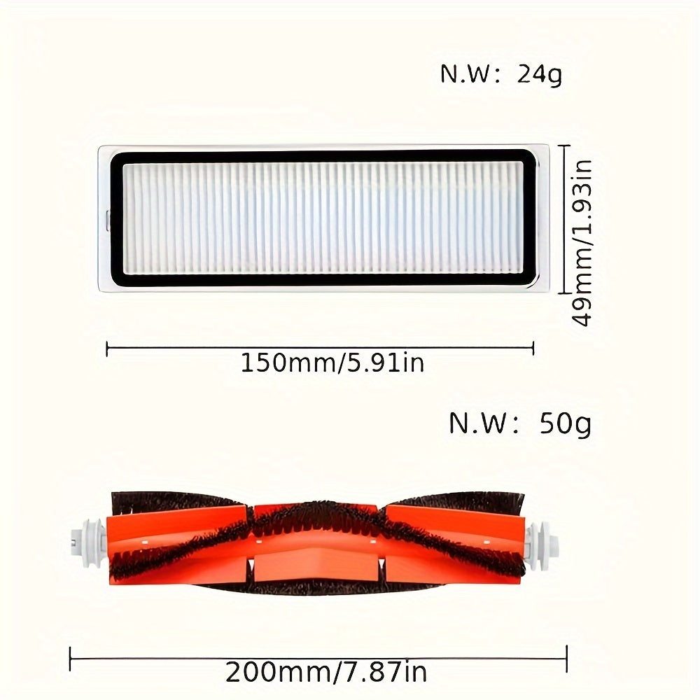 Havoni tozalash uchun HEPA filtrlari va cho'tka to'plami bilan changyutgich aksessuarlar to'plami