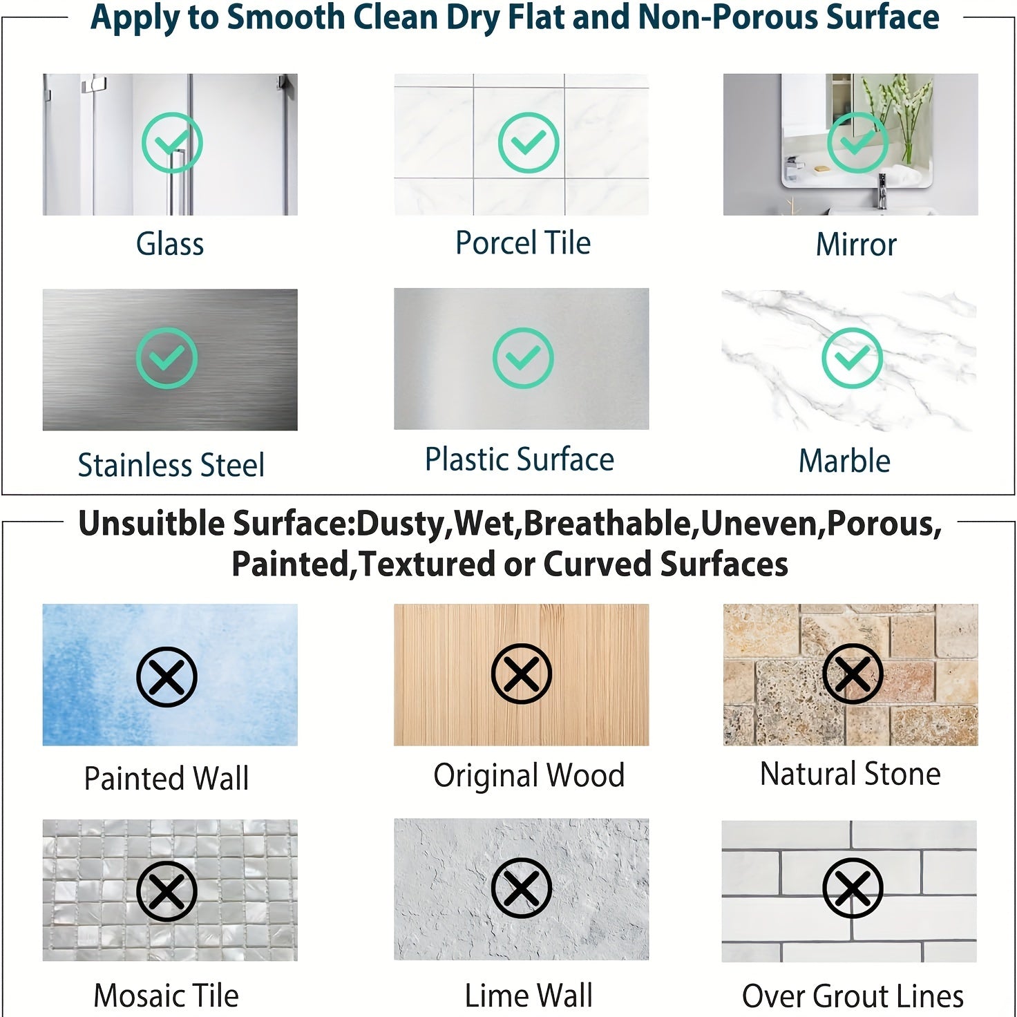 Plastic Wall Hooks Set of 2 or 4 Reusable No-Drill Adhesive Bathroom Kitchen Garage