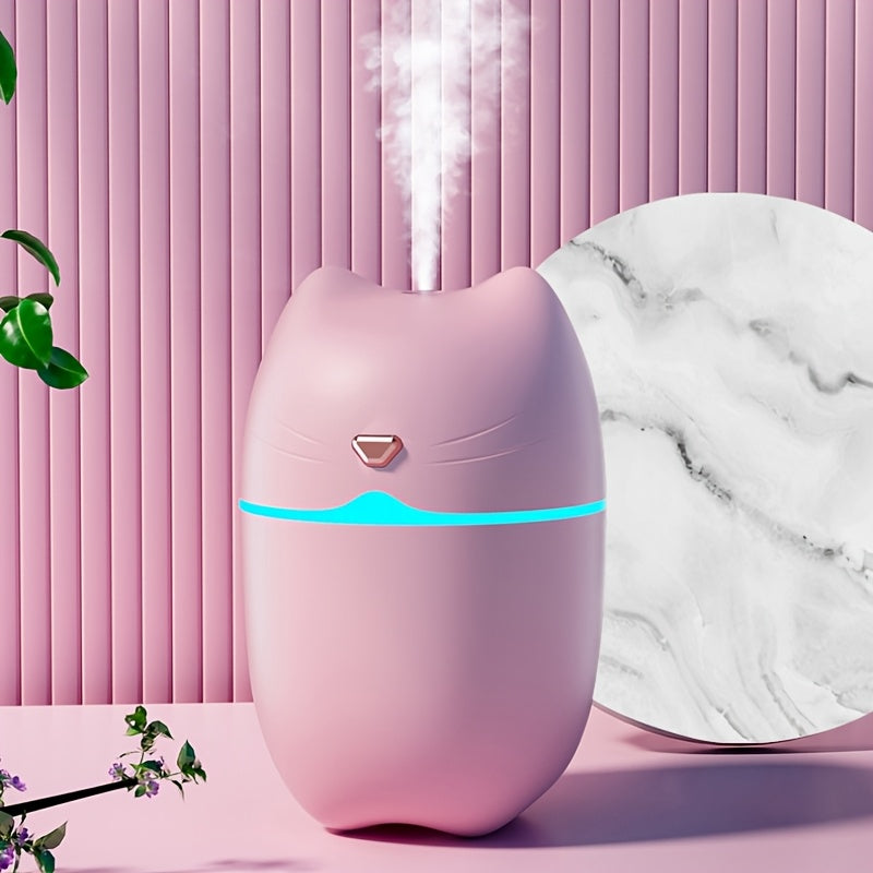 Mini Colorful Night Light Humidifier 300ML USB Quiet Mist For Home Office