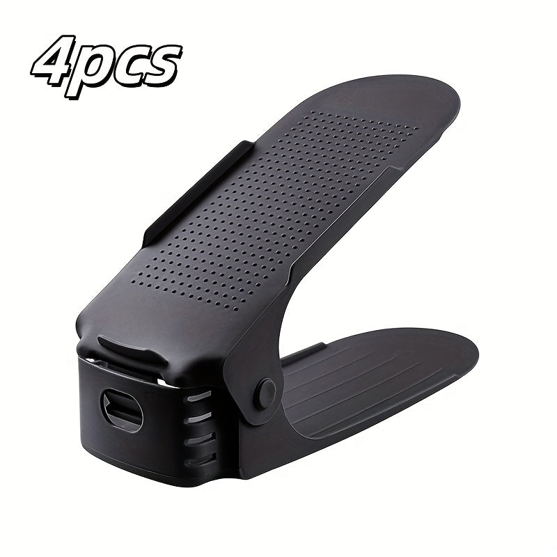 Комплект бытовой мебели для общежития, включающий 4 двухслойные полки для обуви, регулируемые и легко разбираемые и моющиеся коробки для обуви, шкаф для обуви и полку для хранения обуви на 12 и 16 предметов.