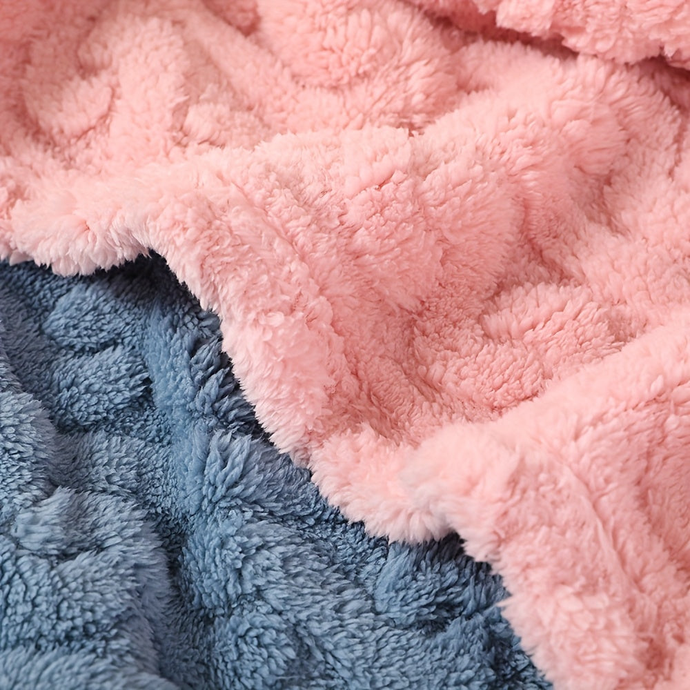 Мягкий дышащий плед-одеяло для новорожденных с полосками, мягкий и вязаный, розовый, синий, белый