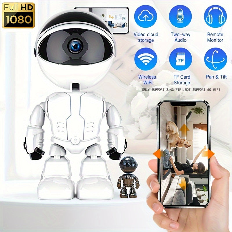 Aqlli uy xavfsizlik kamerası 1080p HD kechqurun ko‘rish Wi-Fi harakatni aniqlash