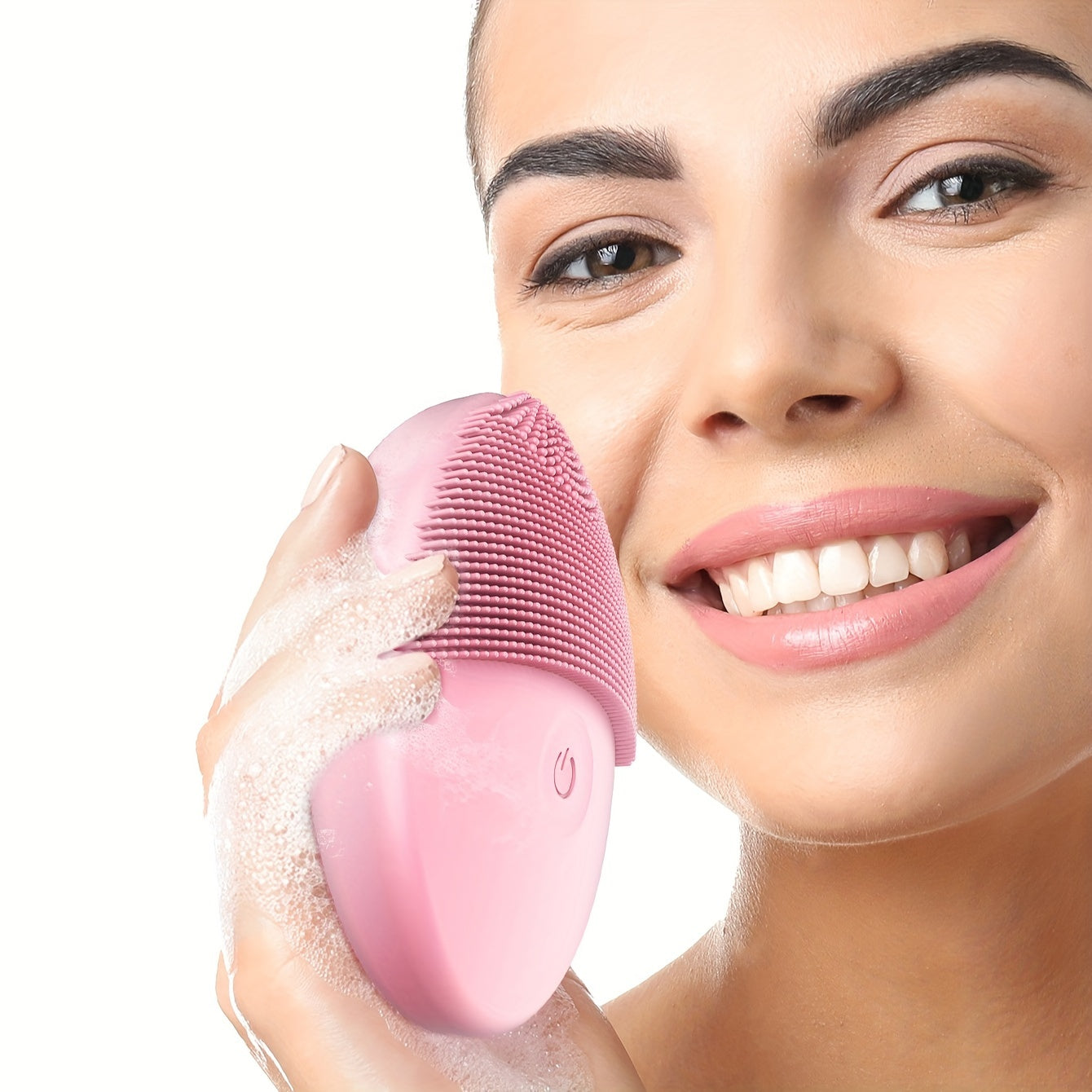 Electric Facial Cleansing Brush for Gentle Exfoliation Deep Cleaning and Massaging