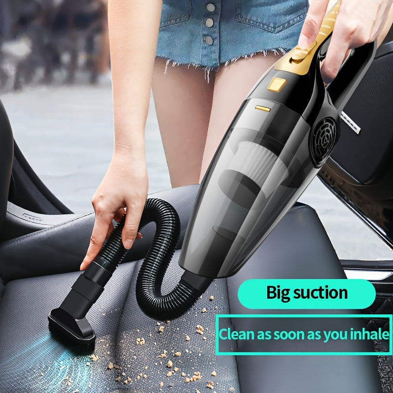 Handheld Car Vacuum Cleaner 4KPa Suction 100W 0.3L Dust Cup 5m Cord No Battery