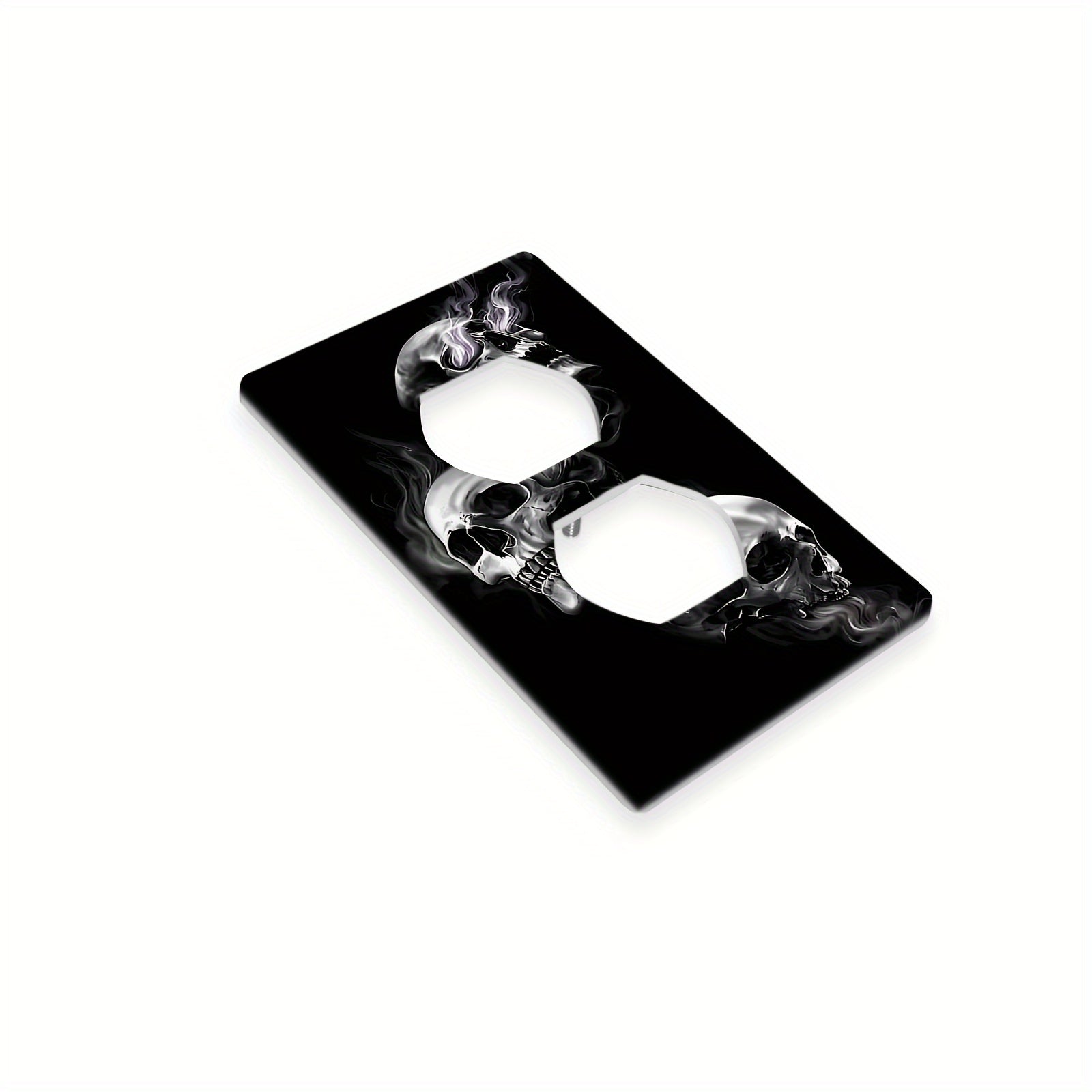 Decoración de pared con calavera negra para cocina, baño, sala de estar, arte de pared decorativo, instalación fácil