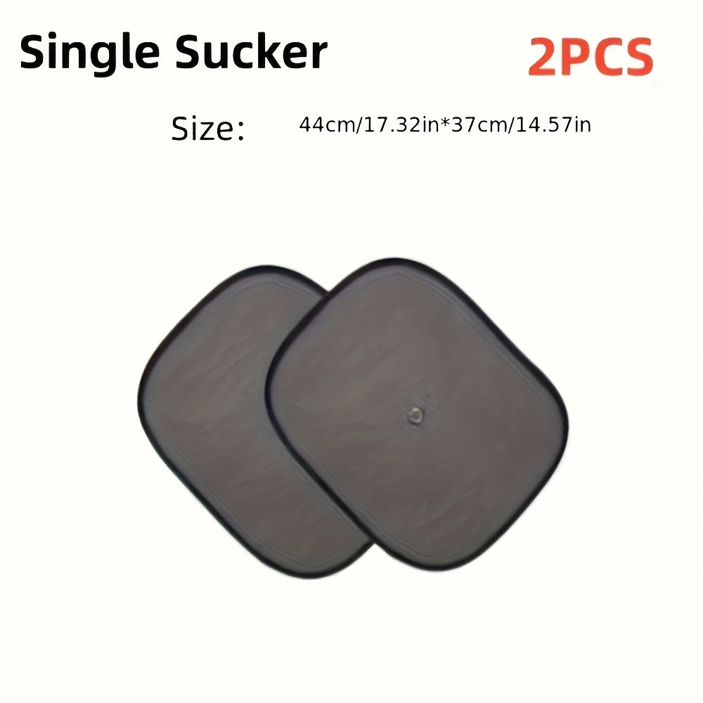 2pcs Car Sunshade Mesh Roll-Up Window Insulation Heat Reduction UV Protection