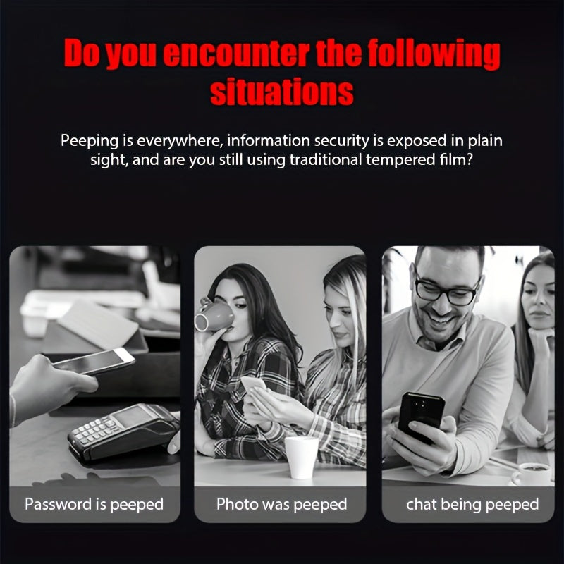 5pcs Tempered Glass Privacy Screen Protectors for iPhone 11-16 Pro Max Mini