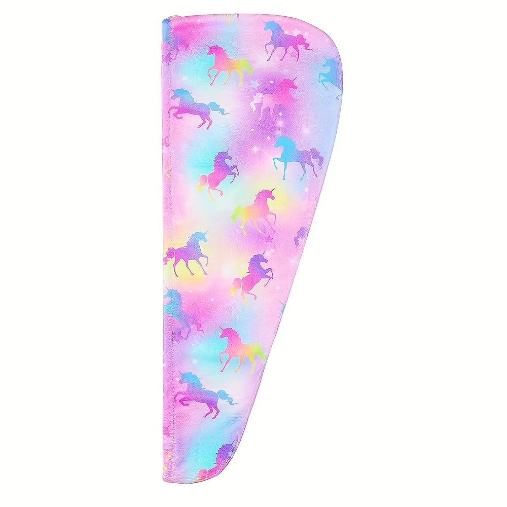 Bolalar uchun tugmachali mikrofiber multfilm soch to'plami, tez quriydigan qopqoq, ayollar va qizlar uchun so'riluvchi sochiq.