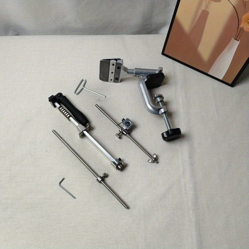 Точилка для ножей 4-го поколения с регулируемым углом и инструментом для заточки