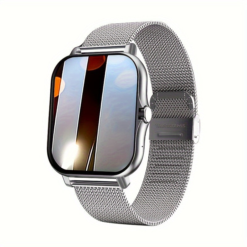 Gender-Neutral Smartwatch with Color Touch Screen, Personalized Dial, Compatible with Android and iOS