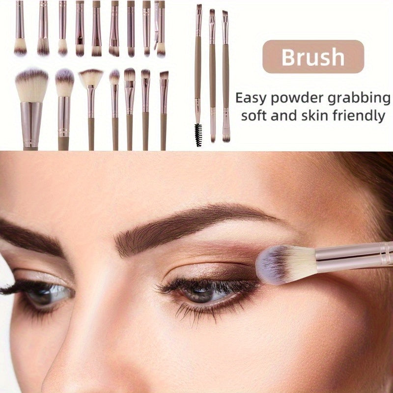 Professional Makeup Brush Set for Combination Skin 20/40 Pcs Nylon Bristles Velvet Applicators