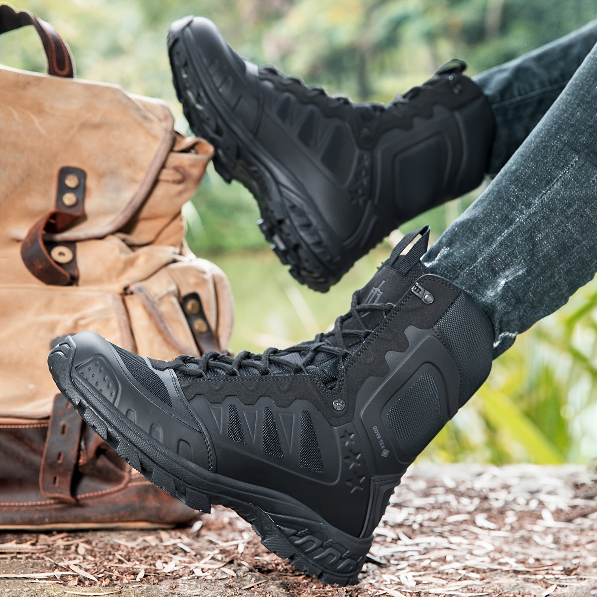 Women's Slip-Resistant Mid-Calf Boots All-Season Casual Ankle Shoes Black