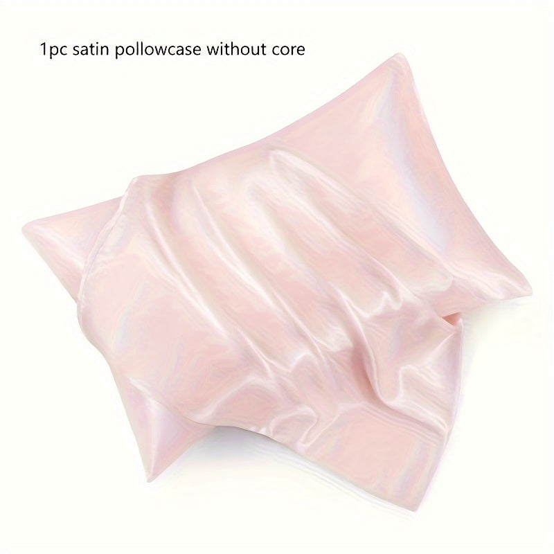 Satin Pillowcase for Home Comfort with Envelope Closure Soft Skin Friendly