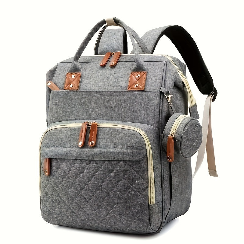 Mommy Diaper Bag Backpack with Multiple Pockets and Insulated Bottle Holders
