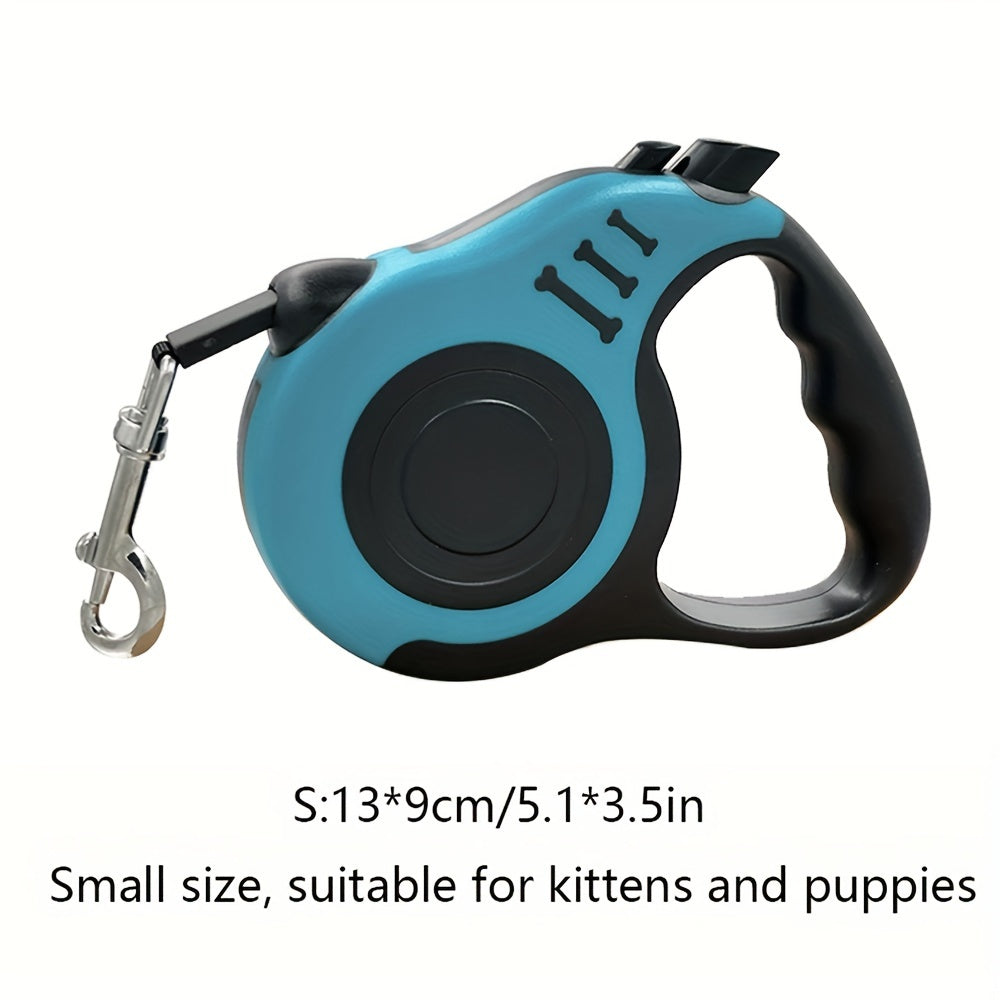 Dog Leash 10-Foot Retractable Dual Switch Polyamide Comfortable Grip