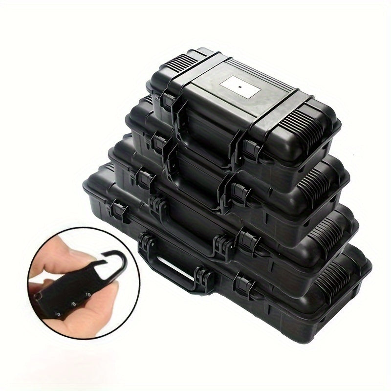 Black Hard Shell Suitcase with 6 Sizes Shockproof Wear-Resistant Travel Storage Case