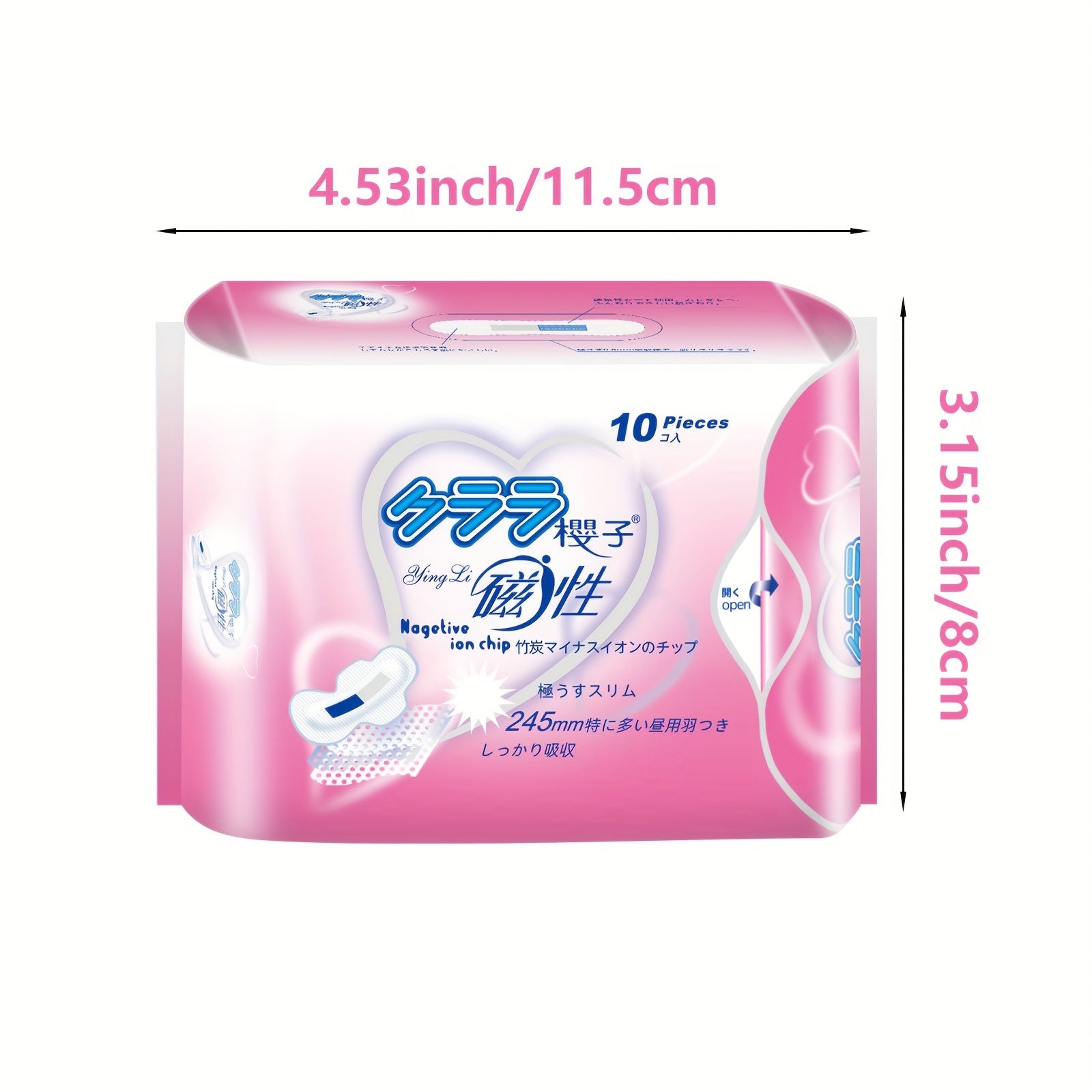 5 Packs of Unscented Ultra-Thin Winged Sanitary Pads for Women