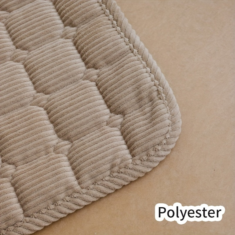 Korduroy kreslo padligi, tekislangan naqshli, sirg‘almas bog‘lamlar, 44.98cm