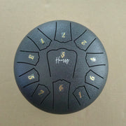 8-Inch Steel Tongue Drum for Beginners with Accessories Grey 11 Tones