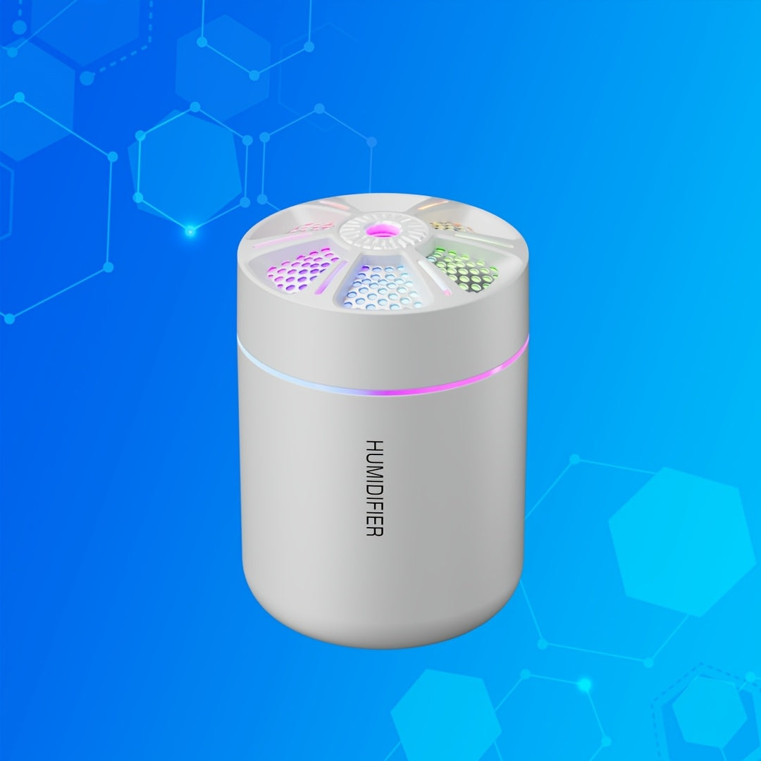 USB quvvatlangan Nano Mist namlagichi Avtomobil, Ofis, Yotoqxona uchun - 180ml sig‘im, Hidlanmagan - Barcha teri turlari uchun xavfsiz.