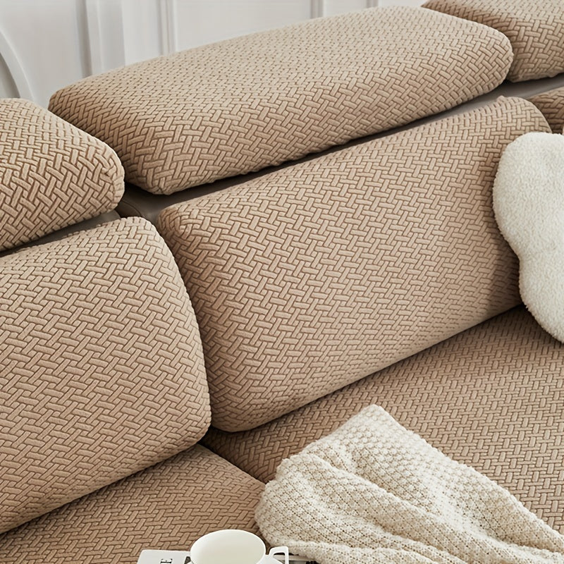 Чехол на диван для украшения гостиной, водонепроницаемый растягивающийся чехол на диван 70x70 дюймов