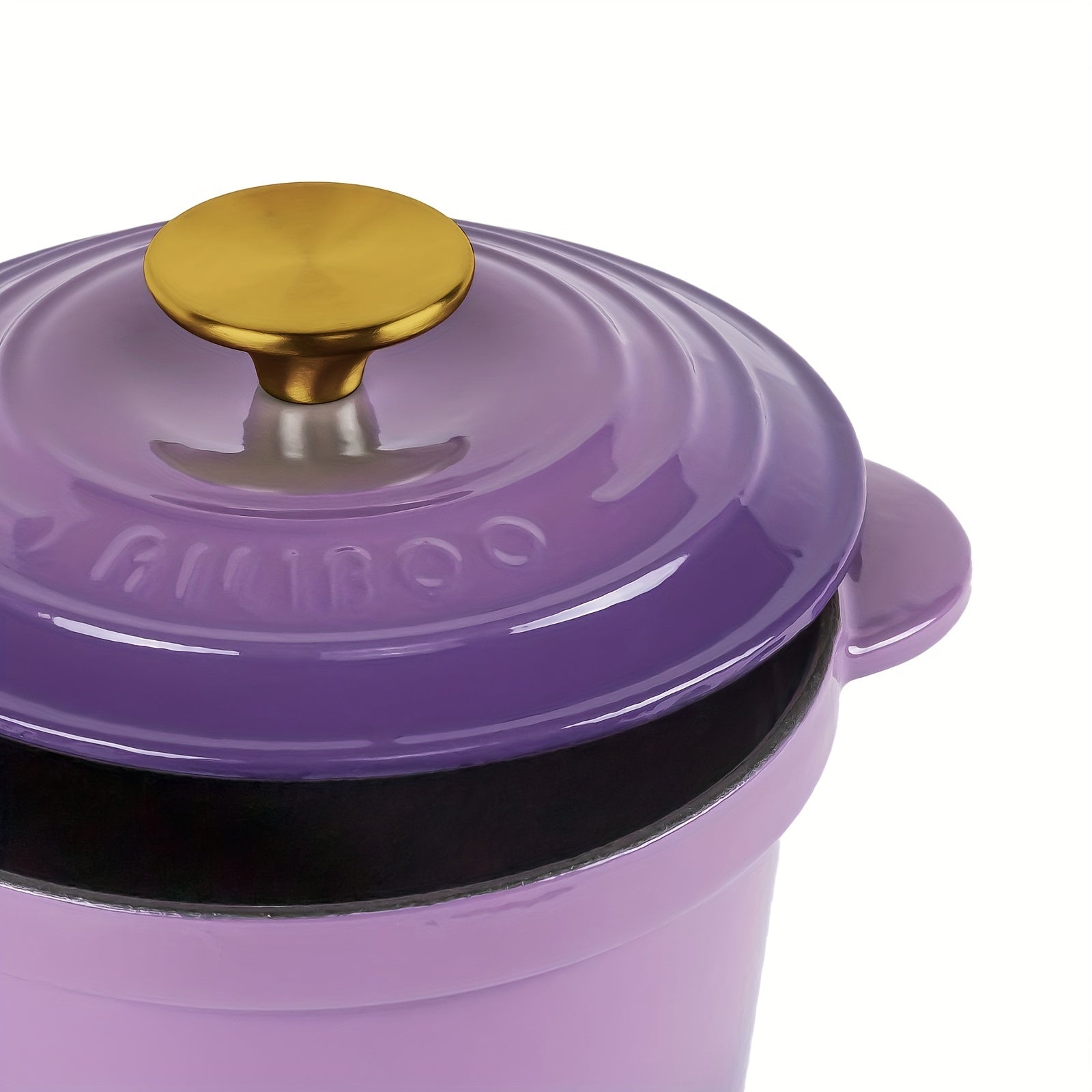 Enameled Cast Iron Dutch Oven 2L 18cm Heavy Duty Soup Pot