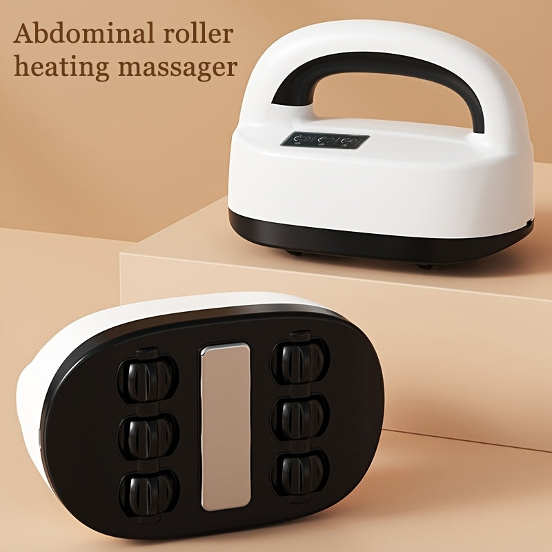 Quyoshda zaryadlanadigan to'liq tanali massajer, jim ABS material, ko'p burchakli qorin roliki, USB zaryadlash va uyda foydalanish uchun.