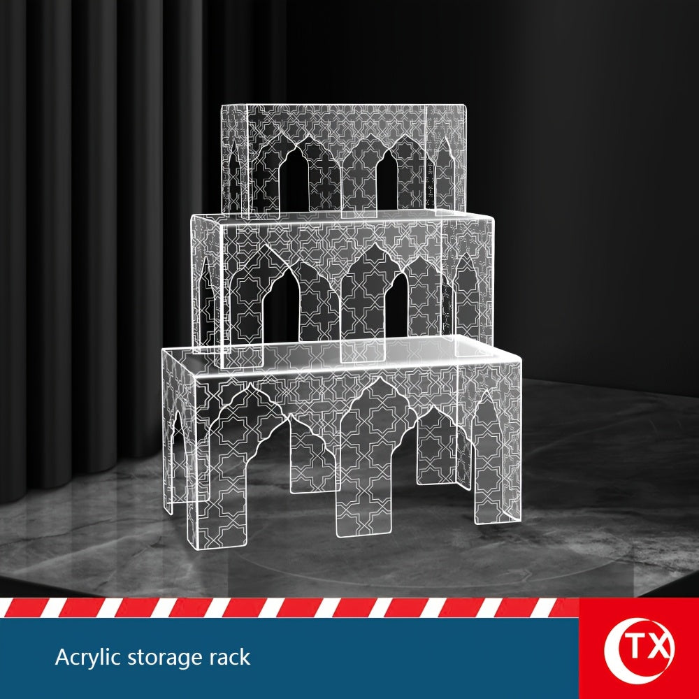 Ramadan-Inspired Castle Shelves in 3 Sizes for Storage Display and Serving