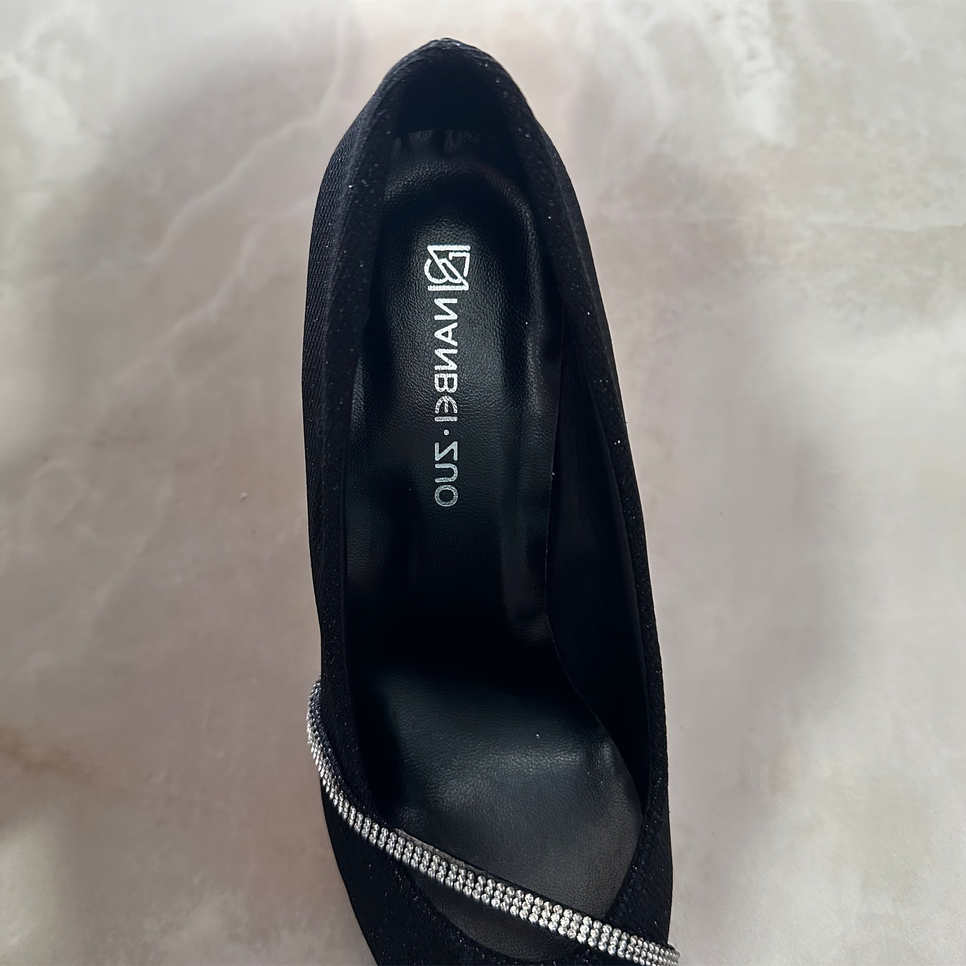 Women's Black Stiletto Mary-Jane Shoes Ultrahigh Heel Lightweight Spring Dress