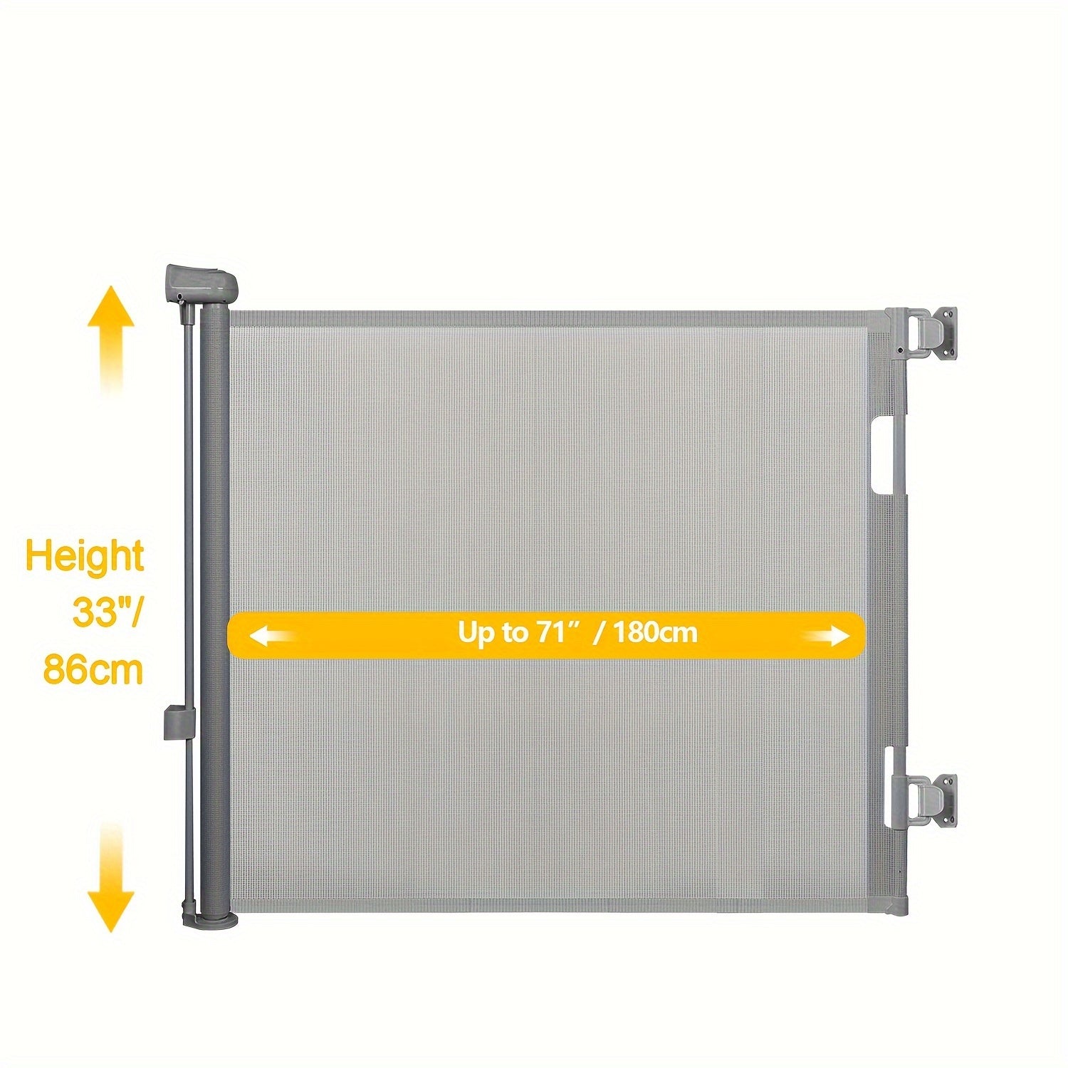 Indoor Mesh Pet Gate for Doorways Stairs Hallways PVC Plastic Safety Barrier