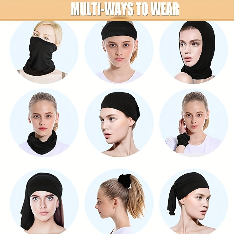 Set of 4 Unisex Face Cover Neck Gaiter Masks Dust and Sun Protection for Running and Fishing
