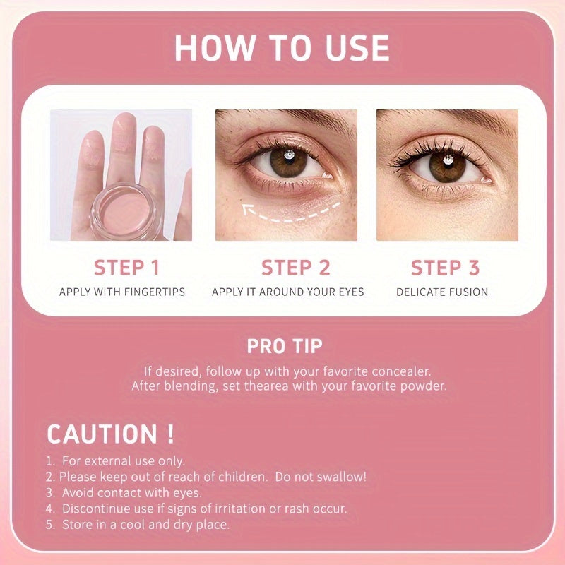 Women Eye Concealer Full Coverage Waterproof Wrinkle Dark Circles