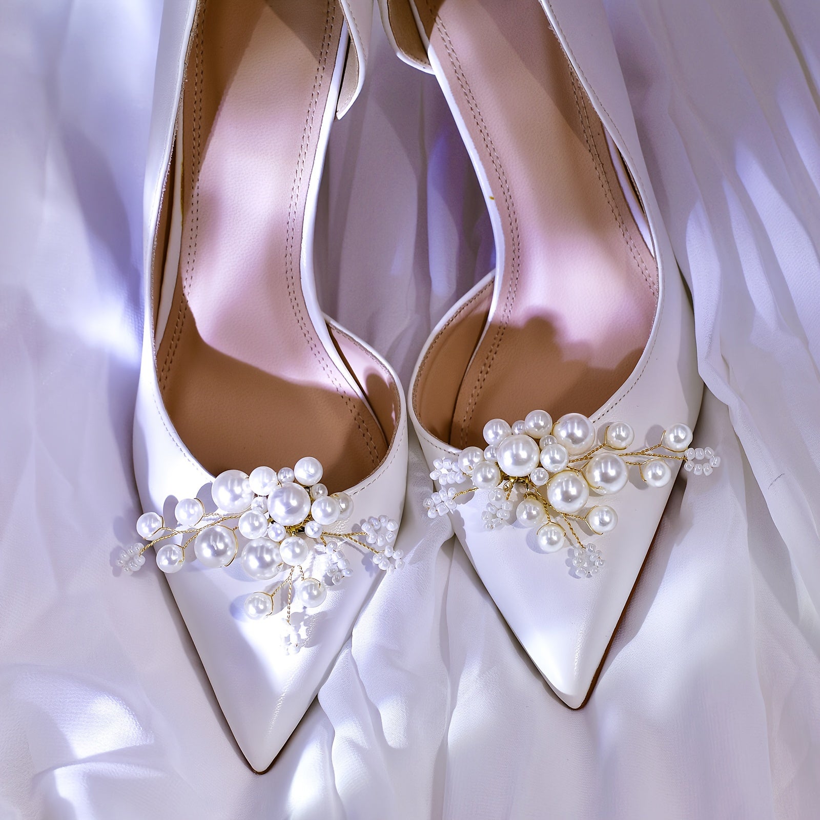 Women's Wedding Shoes Beads Jewelry Decoration Removable Buckle