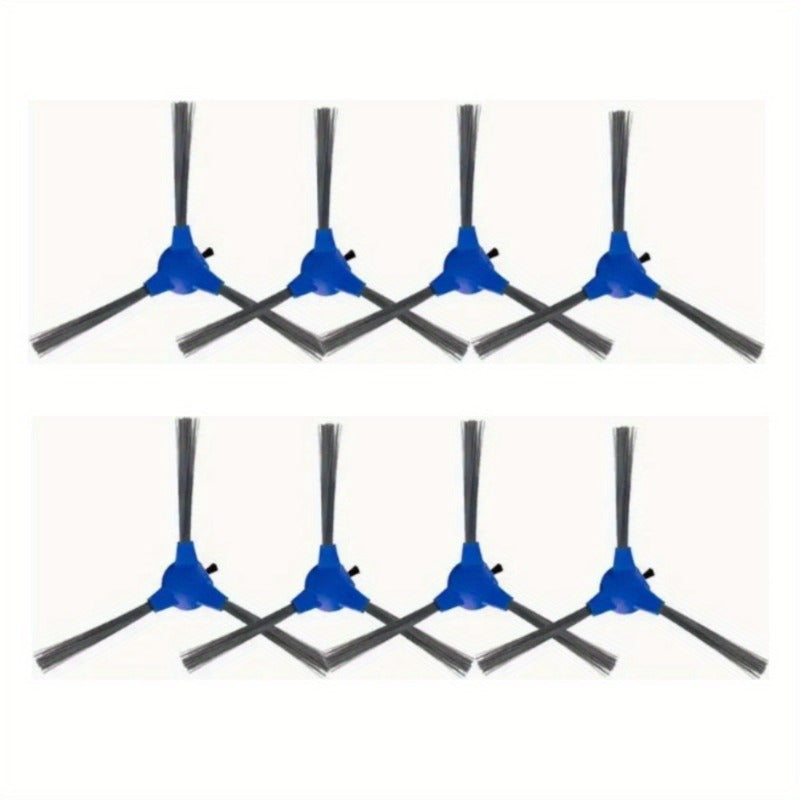 8-Piece Side Brush Replacement Kit for Robotic Vacuums Durable Plastic