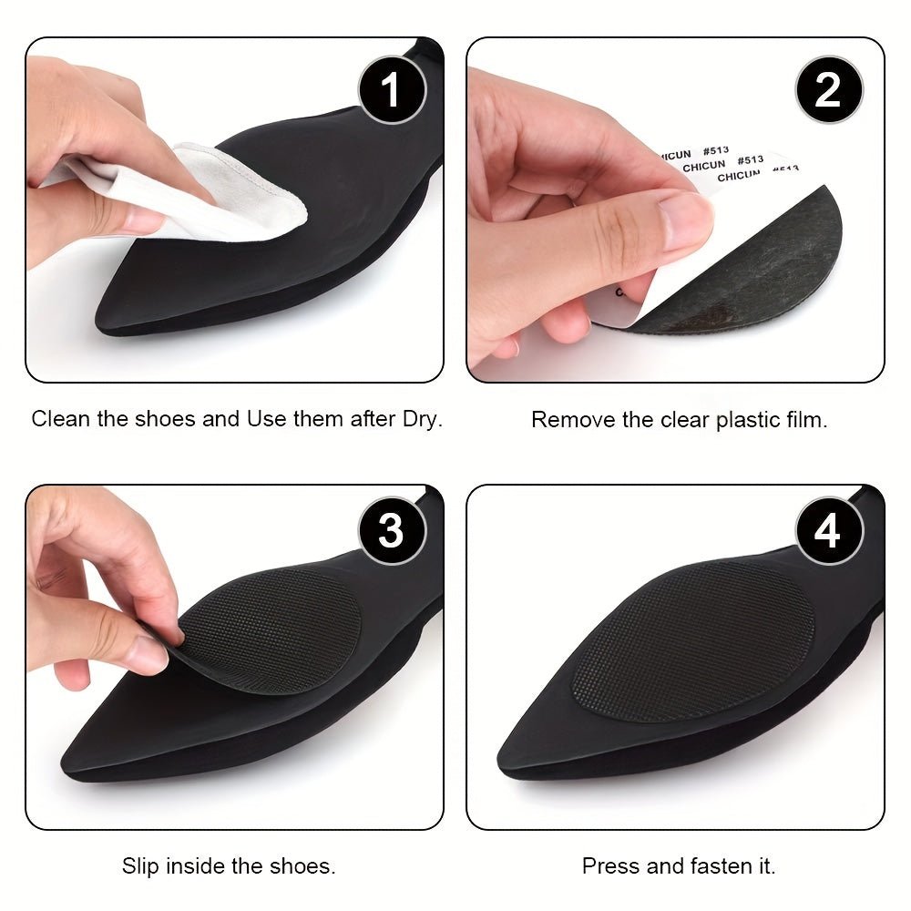 Women Non-Slip Shoe Pads Rubber Self-Adhesive Heel Grip Stickers