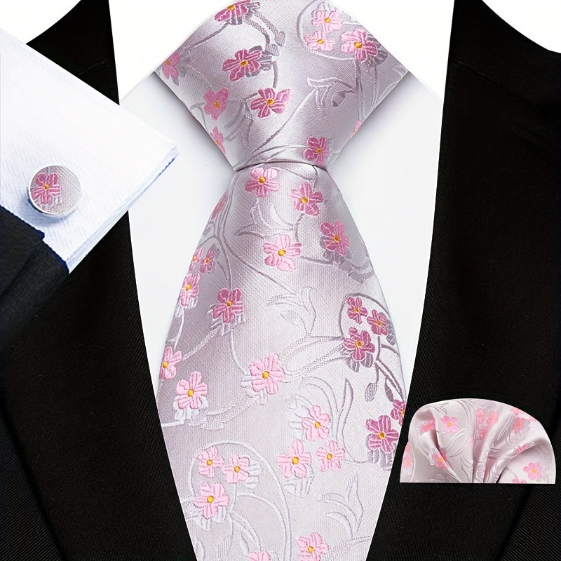  erkaklar uchun Paisley galstuk, manşetlinks va paypoq to'plami sovg'a uchun